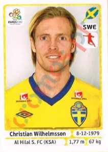 446 Christian Wilhelmsson – UEFA Euro Poland-Ukraine 2012 Panini