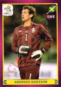 452 Andreas Isaksson – UEFA Euro Poland-Ukraine 2012 Panini