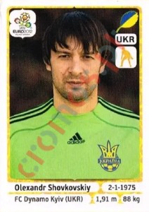 404 Oleksandr Shovkovskiy – UEFA Euro Poland-Ukraine 2012 Panini