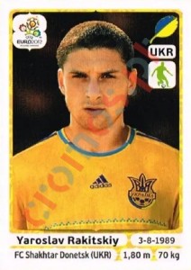 407 Yaroslav Rakitskiy – UEFA Euro Poland-Ukraine 2012 Panini