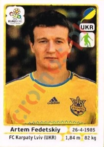 408 Artem Fedetskiy – UEFA Euro Poland-Ukraine 2012 Panini