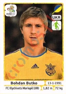 409 Bohdan Butko – UEFA Euro Poland-Ukraine 2012 Panini