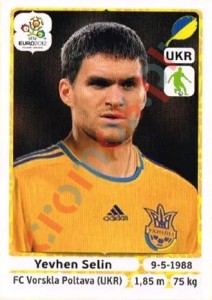 410 Yevhen Selin – UEFA Euro Poland-Ukraine 2012 Panini