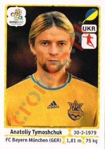 412 Anatoliy Tymoshchuk – UEFA Euro Poland-Ukraine 2012 Panini
