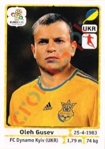 413 Oleh Gusev – UEFA Euro Poland-Ukraine 2012 Panini