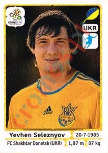 420 Yevhen Seleznyov – UEFA Euro Poland-Ukraine 2012 Panini
