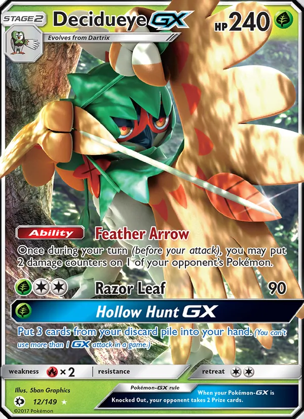 12 Decidueye GX – Sun & Moon