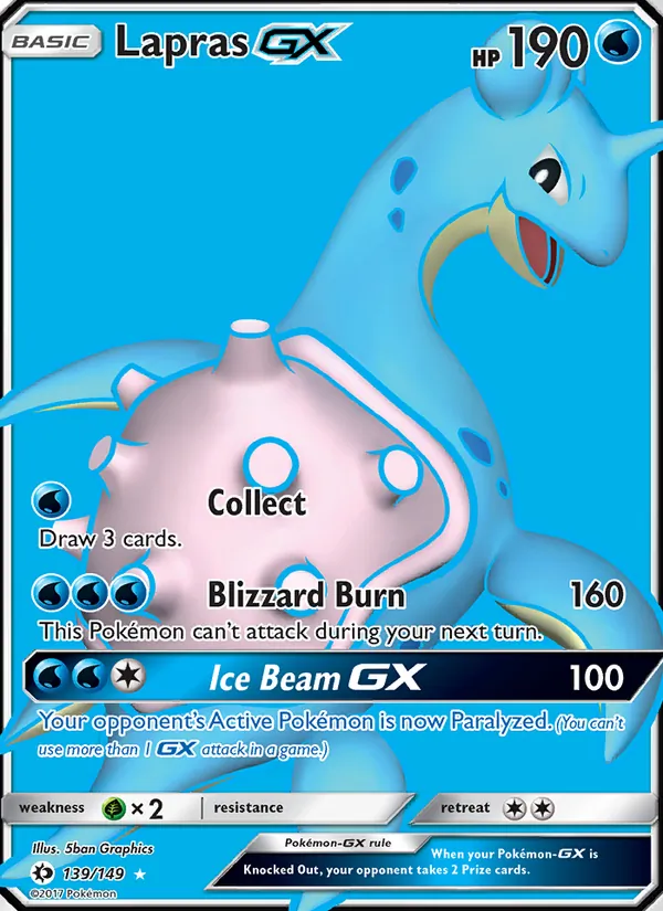 139 Lapras GX – Sun & Moon