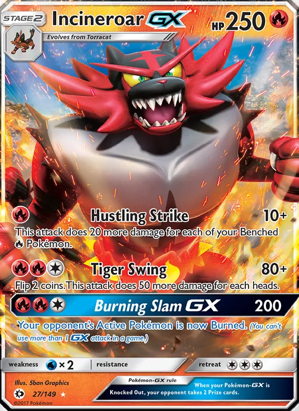 27 Incineroar GX – Sun & Moon