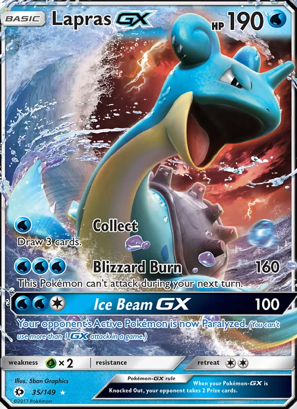 35 Lapras GX – Sun & Moon