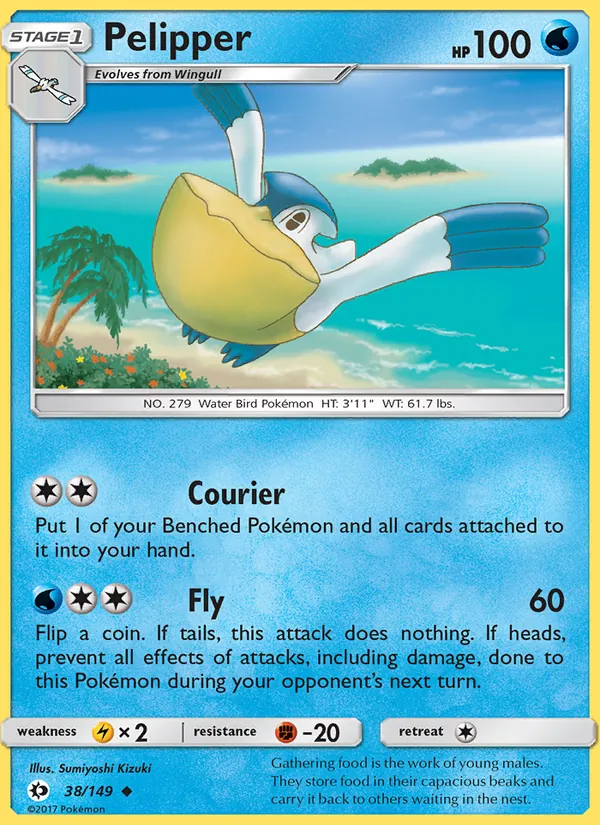 38 Pelipper – Sun & Moon