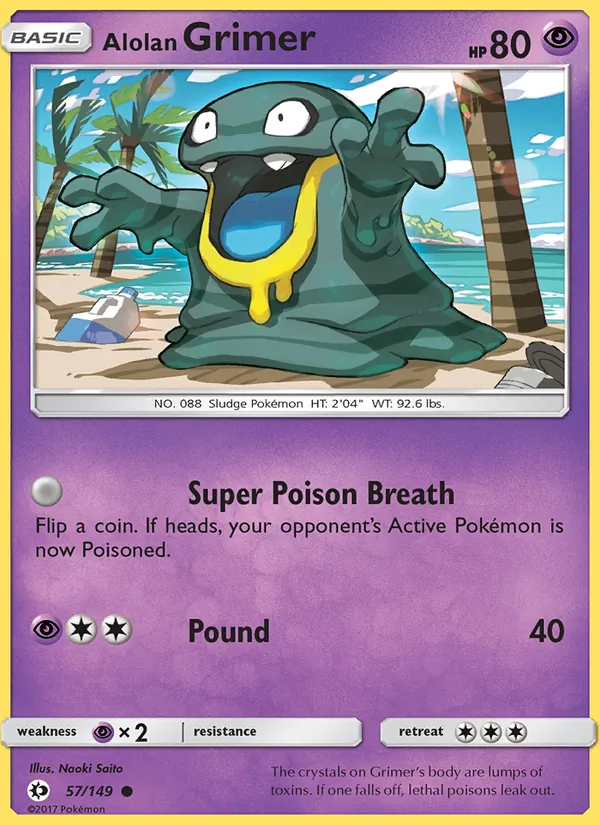 57 Alolan Grimer – Sun & Moon