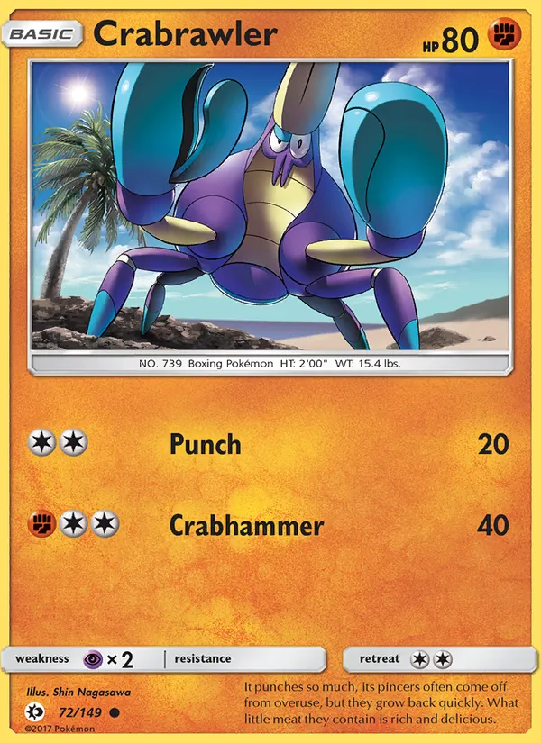 72 Crabrawler – Sun & Moon