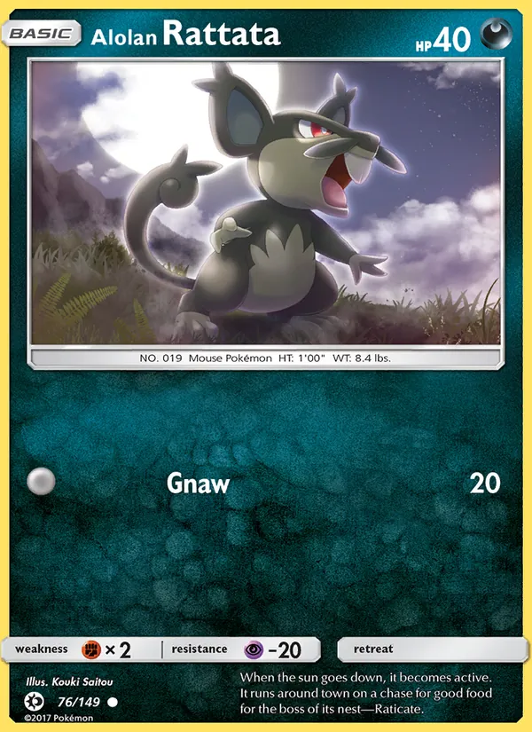 76 Alolan Rattata – Sun & Moon