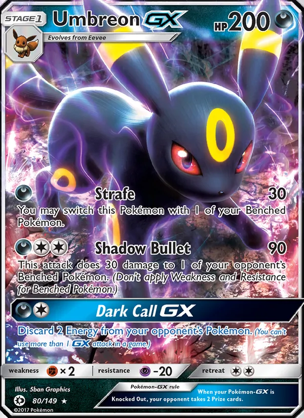 80 Umbreon GX – Sun & Moon