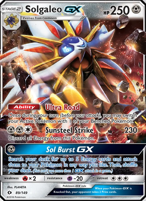 89 Solgaleo GX – Sun & Moon