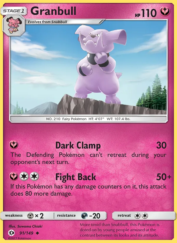 91 Granbull – Sun & Moon