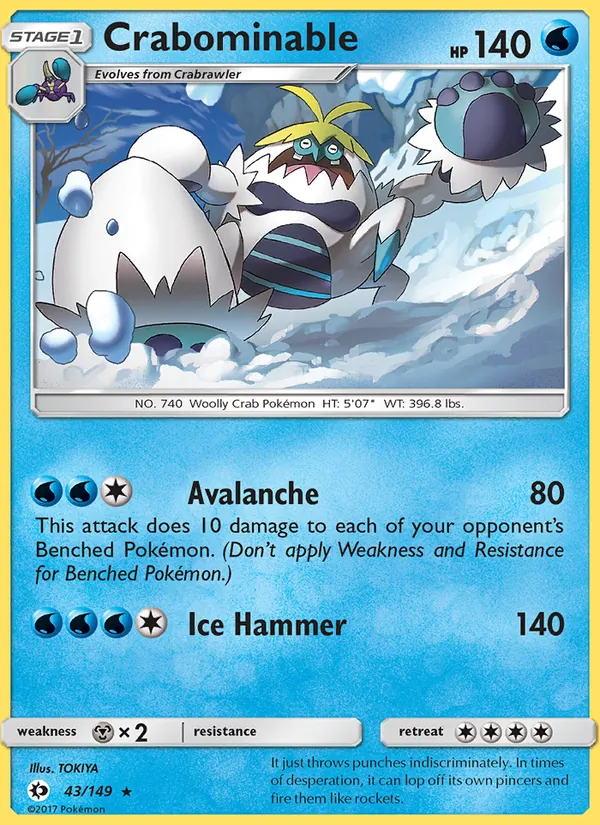 43-RH Crabominable – Sun & Moon