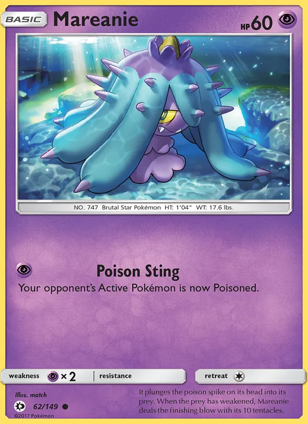 62-RH Mareanie – Sun & Moon