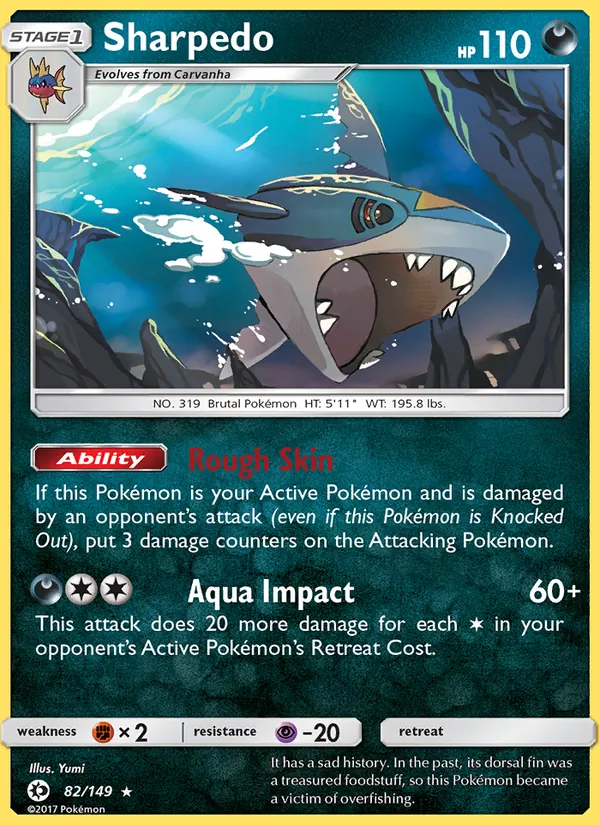 82-RH Sharpedo – Sun & Moon