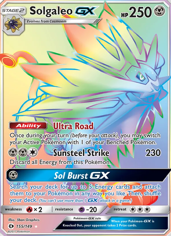 155 Solgaleo GX – Sun & Moon