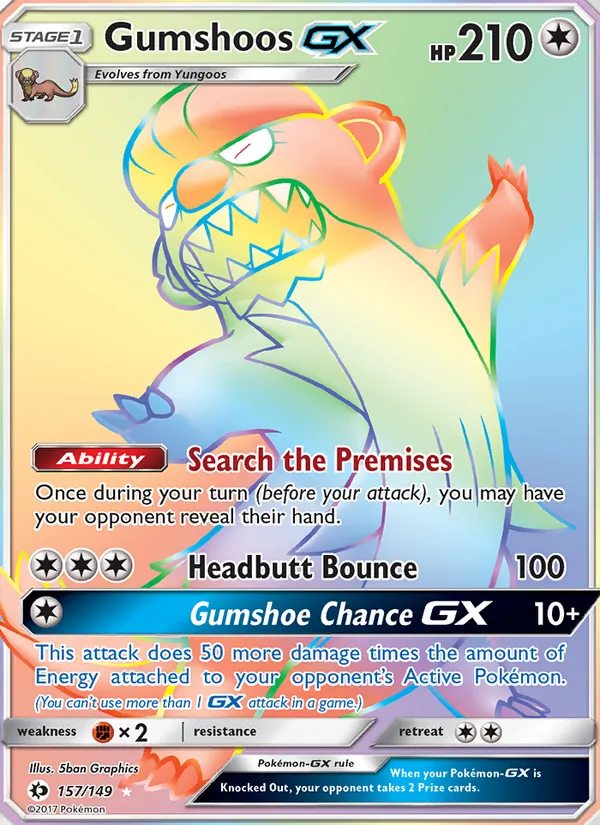 157 Gumshoos GX – Sun & Moon