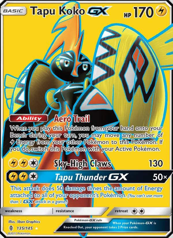 135 Tapu Koko GX – Guardians Rising