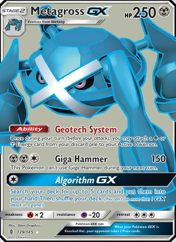 139 Metagross GX – Guardians Rising