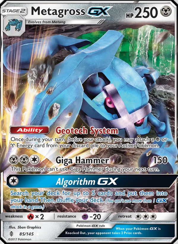 85 Metagross GX – Guardians Rising