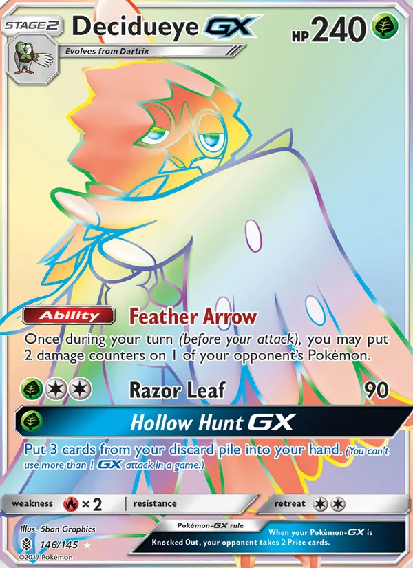 146 Decidueye GX – Guardians Rising