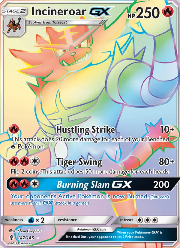 147 Incineroar GX – Guardians Rising