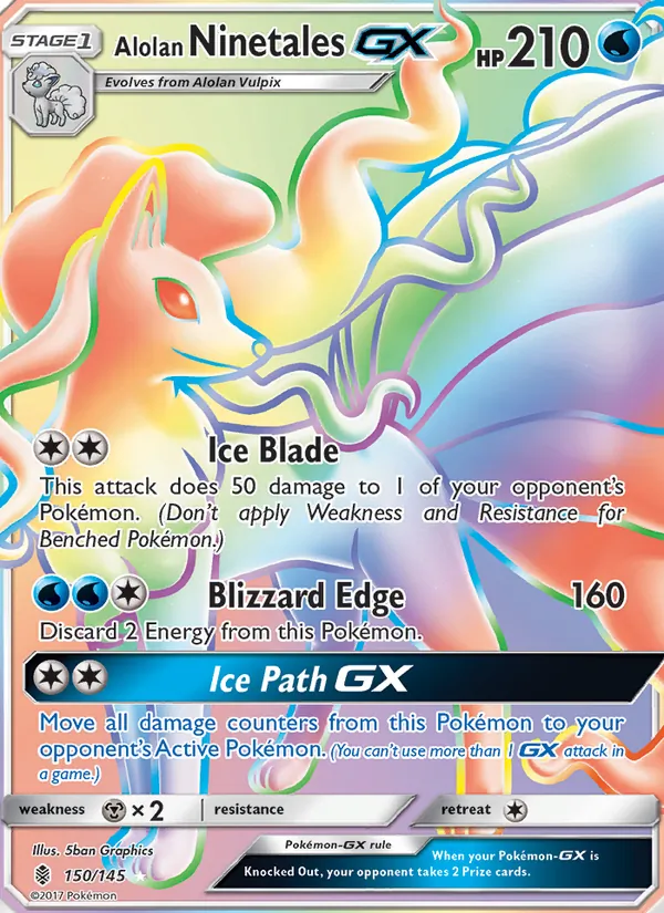 150 Alolan Ninetales GX – Guardians Rising