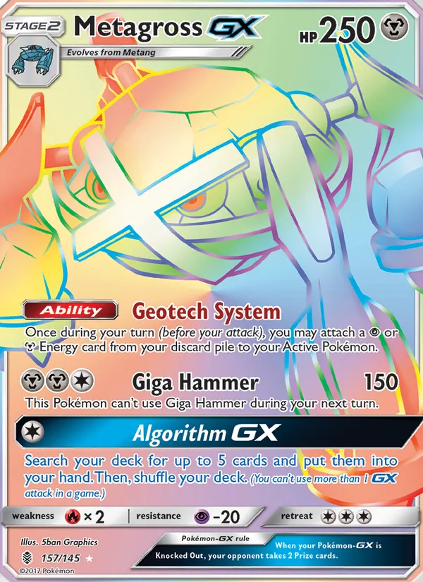 157 Metagross GX – Guardians Rising