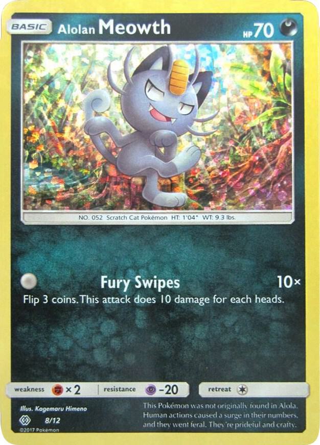 8 Alolan Meowth – McDonald's Collection 2017