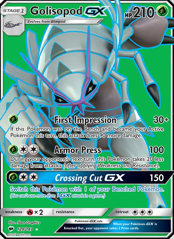 129 Golisopod GX – Burning Shadows