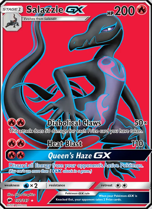 132 Salazzle GX – Burning Shadows