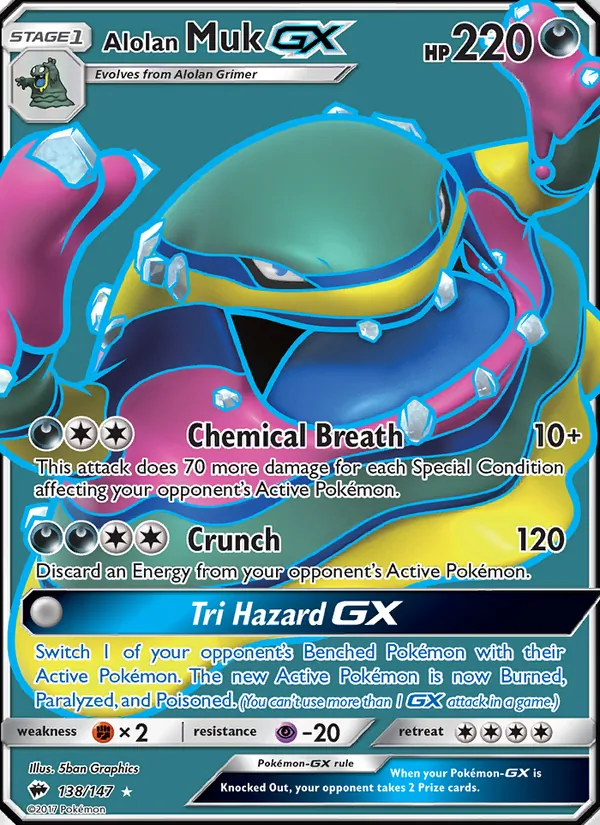 138 Alolan Muk GX – Burning Shadows