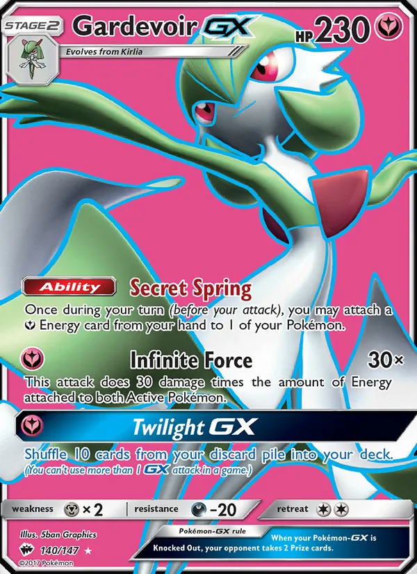 140 Gardevoir GX – Burning Shadows