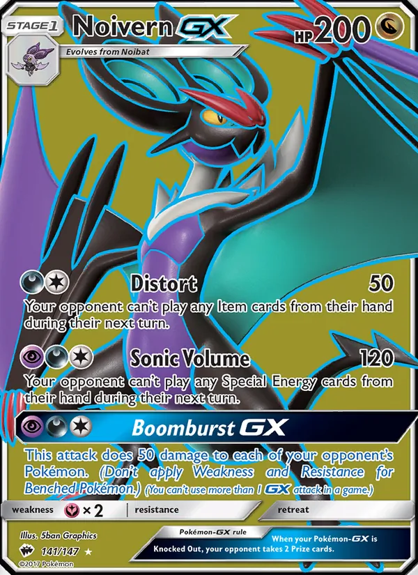 141 Noivern GX – Burning Shadows