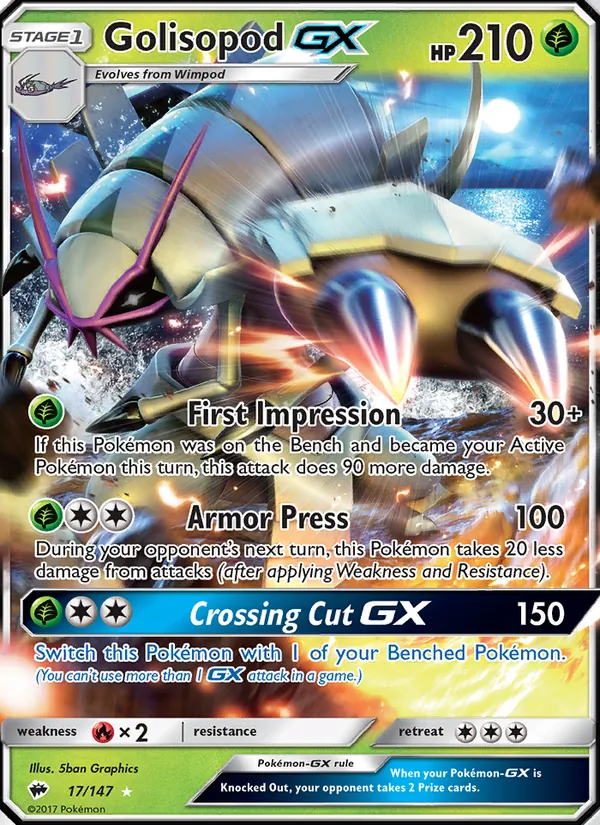 17 Golisopod GX – Burning Shadows