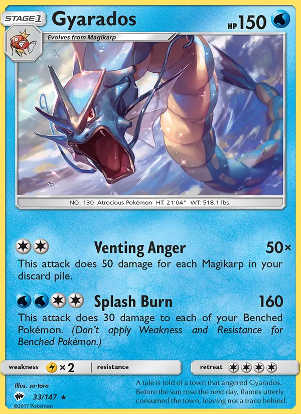 33 Gyarados – Burning Shadows