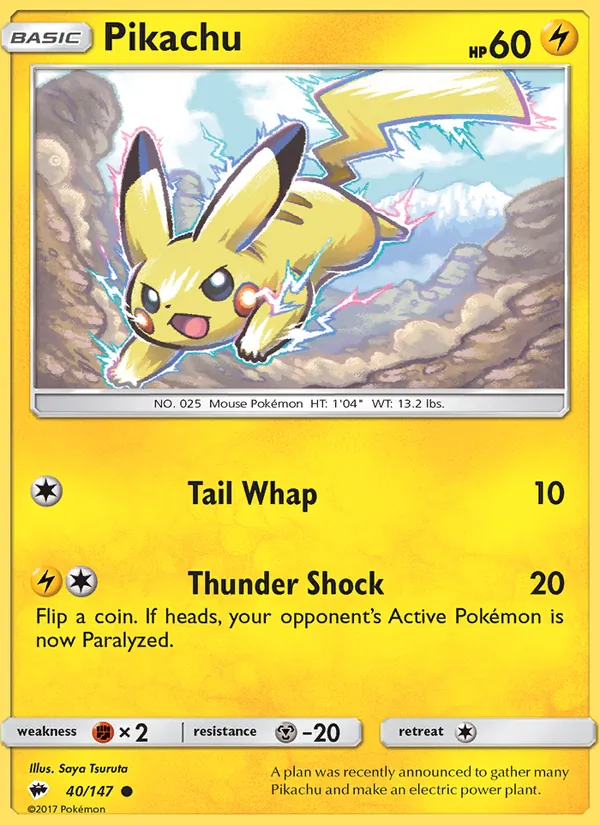 40 Pikachu – Burning Shadows