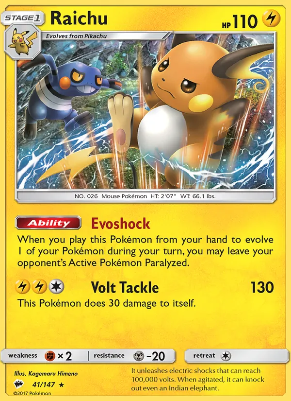 41 Raichu – Burning Shadows
