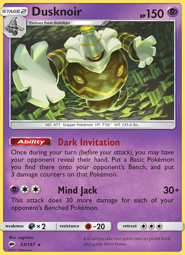 53 Dusknoir – Burning Shadows