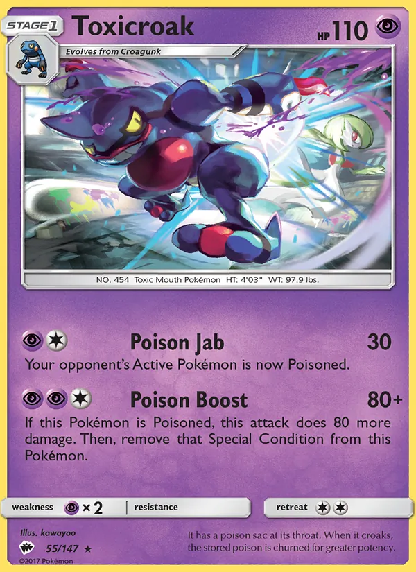 55 Toxicroak – Burning Shadows