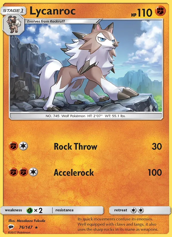 76 Lycanroc – Burning Shadows
