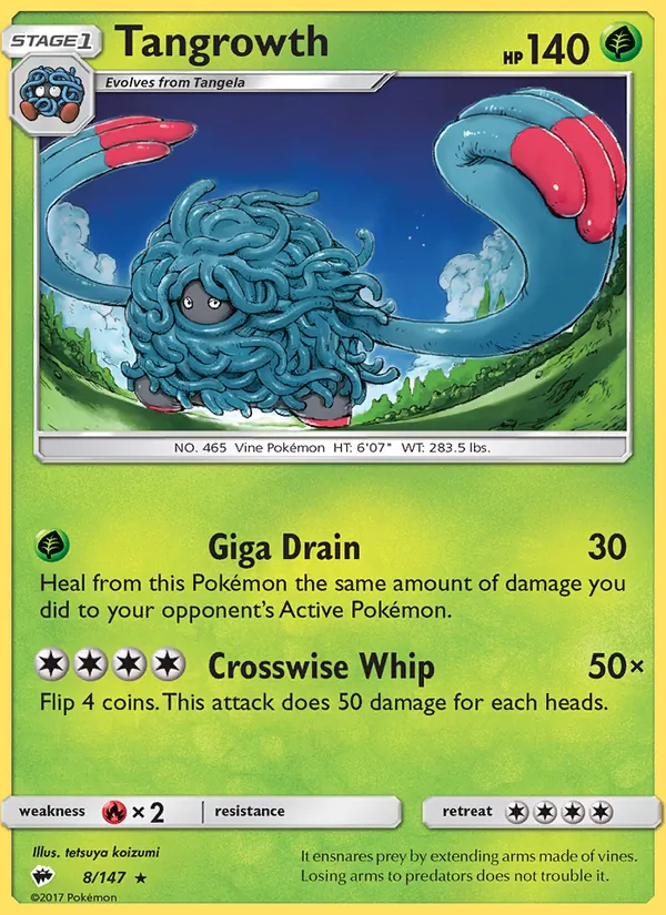 8 Tangrowth – Burning Shadows