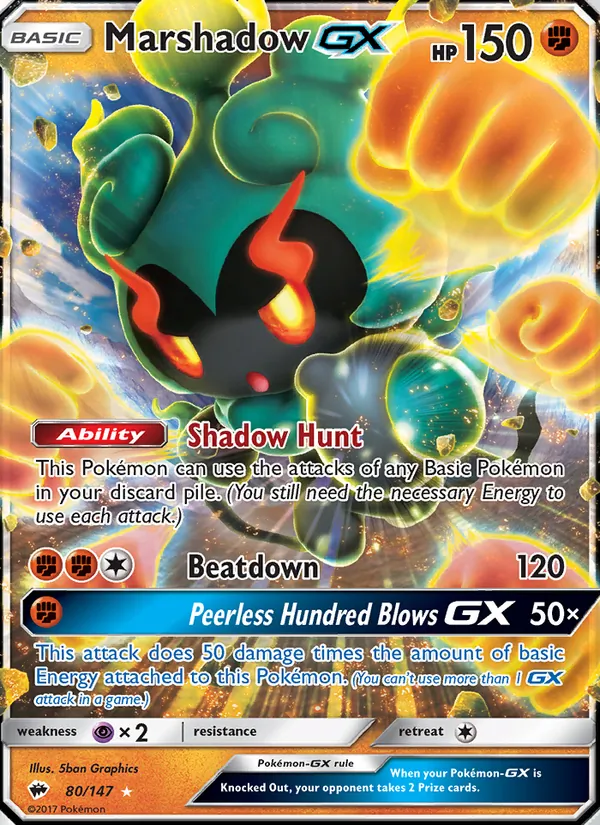 80 Marshadow GX – Burning Shadows