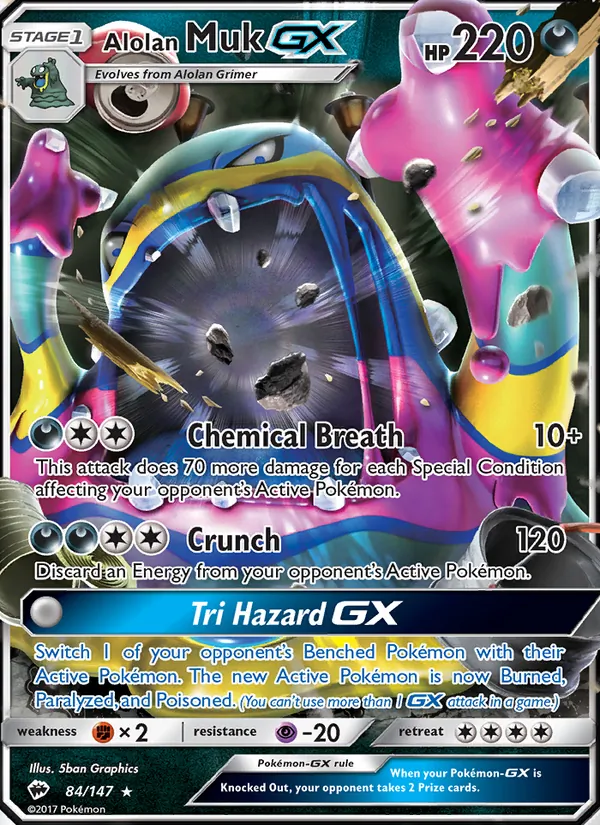 84 Alolan Muk GX – Burning Shadows
