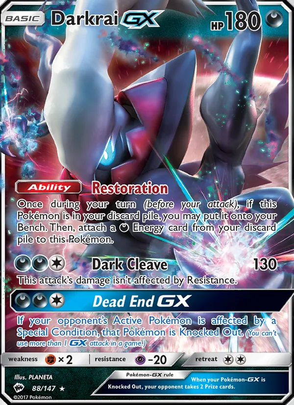 88 Darkrai GX – Burning Shadows